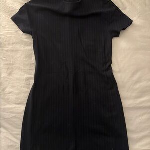 Theory Navy Pinstripe Dress